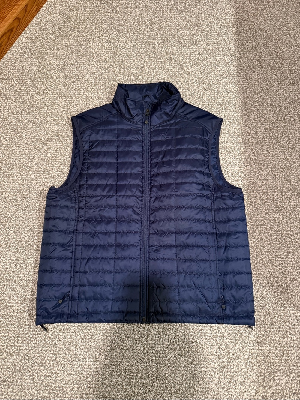 Lands End Navy Puffer Ski Vest